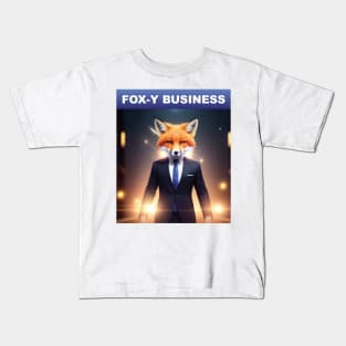 Just a Fox-y business Kids T-Shirt